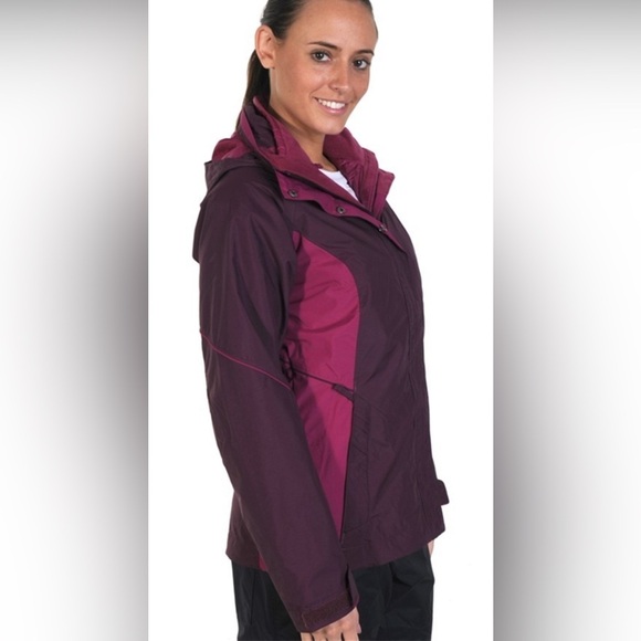 Columbia Womens Bugaboo Ski Snowboard Interchange Parka Purple Pink Small - Picture 3 of 13